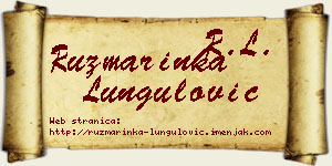 Ruzmarinka Lungulović vizit kartica